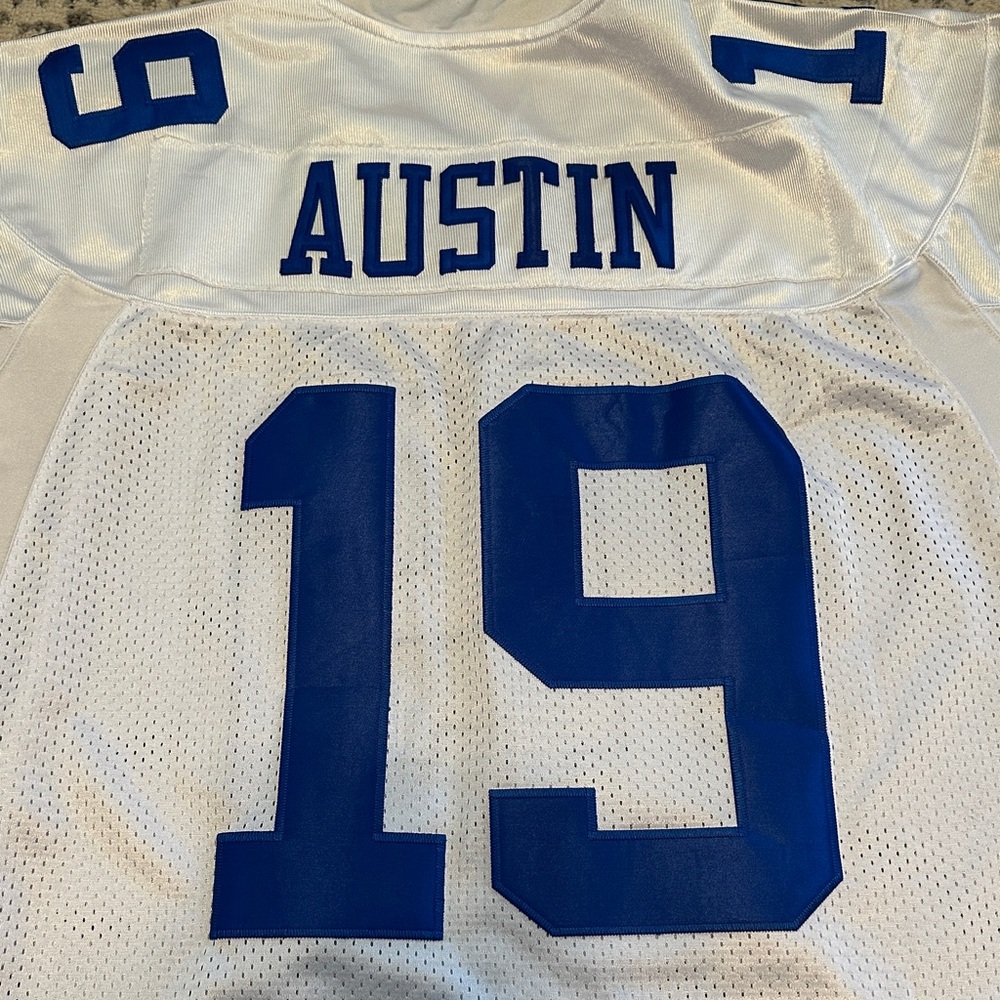 Reebok Miles Austin White Cowboys Jersey #19 - Picture 4 of 5
